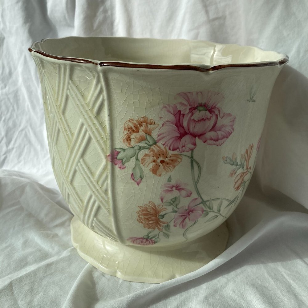 Vintage English Floral Vase